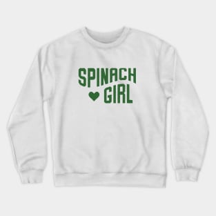 Spinach Girl Heart Crewneck Sweatshirt